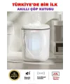 Akıllı Teknolojik Çöp Kutusu Otomatik Sensörlu Çöp Tenekesi Pilli Çöp Kovası 20l