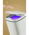 Akıllı Teknolojik Sensörlü Çöp Kovası Işık Antibakteriyel Koku Geçirmez Mutfak Banyo Wc Ofis 20l Uv