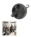 Akım Korumalı Çoklu Priz 3 Priz 3 Usb 1 Type C 2 Metre Kablo Güvenli Şarj