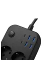 Akım Korumalı Çoklu Priz 4 Usb 2 Type C 4 Priz Güvenli Ve Hızlı Şarj