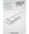 Akım Korumalı Priz Ve Masaüstü Şarj İstasyonu Kablosuz 4 Priz ,4 Usb, 2 Type-c Girişli 2 Metre
