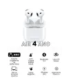 Aktif Gürültü Önlemeli (anc) Tws Bluetooth Kulaklık, Şeffaf Mod Ve Dokunmatik Kontrol