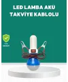 Aküden Çalışan 12v Led Ampul Taşınabilir Kullanım