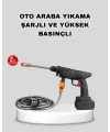 Akülü Araba Yıkama Makinesi 21v Güçlü Basınçlı Ve Çift Akülü Taşınabilir