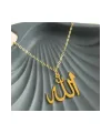 Allah Yazılı Uçlu Kolye