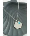 Altıgen İsim Yazılabilir Kolye