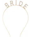 Altın Gold Renk Bekarlığa Veda Kristal Taş Bride Tacı İthal 16x10 cm