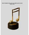 Altın Nota Temalı Müzik Kutusu  Müzikli Hediyelik