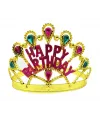 Altın Renk Happy Birthday Yazılı Doğum Günü Tacı 60 cm