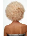 Altın Renk Kıvırcık Afro Bonus Peruk Saç Parti Peruğu Platin Gold
