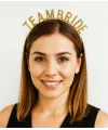 Altın Renk Team Bride Taç Plastik – Gelin ve Nedime Tacı