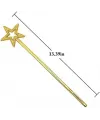 Altın Renk Yıldız Peri Asası Peri Değneği 34 cm 1 Adet