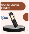 Alüminyum Gövdeli 2000 Lümen Güçlü Led El Feneri