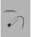 Alüminyum Gövdeli Type‑c Hdmı & Ethernet Adaptör – Tak & Çalıştır