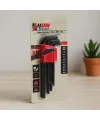 Alyan Anahtar Takımı 9lu Siyah Uzun 180 mm
