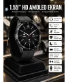 Amoled Ekran 3 Kordonlu Akıllı Saat 5.0 Bluetooth Bağlantılı Android Ve İos Uyumlu