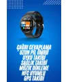 Amoled Ekran Metal Deri Silikon Kordonlu Uyku Ve Sağlık Takibi
