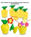 Ananas Pipetli Bardak