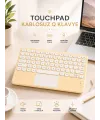 Android Ve İos Uyumlu Bluetooth Klavye Touchpad Slim Kablosuz Wifi Q Klavye