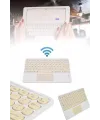 Android Ve İos Uyumlu Bluetooth Klavye Touchpad Slim Kablosuz Wifi Q Klavye