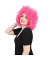 Animasyon Parti Ve Palyaço Peruğu - Neon Pembe