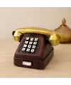 Ankesörlü Telefon Dekoratif Biblo - Reçine 9.5x9.5 cm