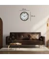 Antik Stil Eskitme 40 Cm Metal Duvar Saati
