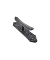 Antika Tarz Dekoratif Pirinç Çiçekli Pencere Kolu - 165x38 mm, Oksit