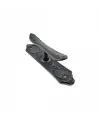 Antika Tarz Dekoratif Pirinç Çiçekli Pencere Kolu - 165x38 Mm, Oksit