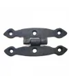 Antika Tarz Dekoratif Pirinç Dar Menteşe - 75x39 Mm, Oksit