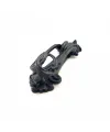 Antika Tarz Dekoratif Pirinç Doğa Kapı Tokmağı, Taktak - 205x73 Mm, Oksit