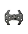 Antika Tarz Dekoratif Pirinç Fit Menteşe - 67 mm, Oksit