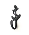 Antika Tarz Dekoratif Pirinç Halatlı, Çapa, Denizci, Gemici  Askı - 95x42mm,  Oksit