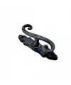 Antika Tarz Dekoratif Pirinç Kıvrık Pencere Kolu - 130x33 Mm, Oksit