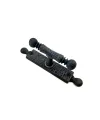 Antika Tarz Dekoratif Pirinç Misket Pencere Kolu - 165x32 mm, Oksit