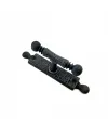 Antika Tarz Dekoratif Pirinç Misket Pencere Kolu - 165x32 Mm, Oksit