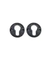 Antika Tarz Dekoratif Pirinç Oda Kilit Rozeti - 49mm, Oksit
