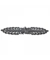 Antika Tarz Dekoratif Pirinç Yaprak Desenli Menteşe - 55x265 Mm, Oksit