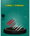Antistatik 7’li Hassas Cımbız Takımı Manyetik Olmayan Uçlu