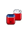 Apple Airpods 2 (2.nesil) 3in1 Kılıf - Kırmızı-lacivert