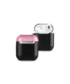 Apple Airpods 2 (2.nesil) 3in1 Kılıf - Siyah-pembe