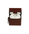 Apple Airpods 2 (2.nesil) Deri Kılıf - Bordo