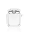 Apple Airpods 4 (4.nesil) Shiny Şeffaf Kılıf - Beyaz