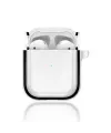 Apple Airpods 4 (4.nesil) Shiny Şeffaf Kılıf - Siyah