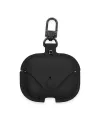 Apple Airpods Pro 2 (2.nesil) Çanta Deri Kılıf - Siyah