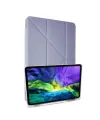Apple İpad 10.2 (8.nesil) Kılıf Kalemlikli Mars Tablet Kılıfı - Lila
