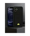 Apple iPhone 11 Kılıf Kelvin Kartvizitli Silikon - Siyah