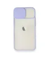Apple İphone 11 Kılıf Palm Buzlu Kamera Sürgülü Silikon - Lila