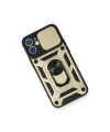Apple İphone 11 Kılıf Pars Lens Yüzüklü Silikon - Gold