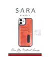 Apple İphone 11 Kılıf Sara Kartvizitli Deri Kılıf - Siyah